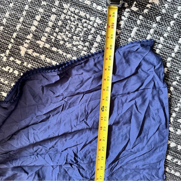 Draper James Navy Swim Sarong Coverup, Beachwear XS Kimono Drawstring V neck - Picture 3 of 11